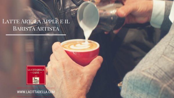 latte art apple barista artista