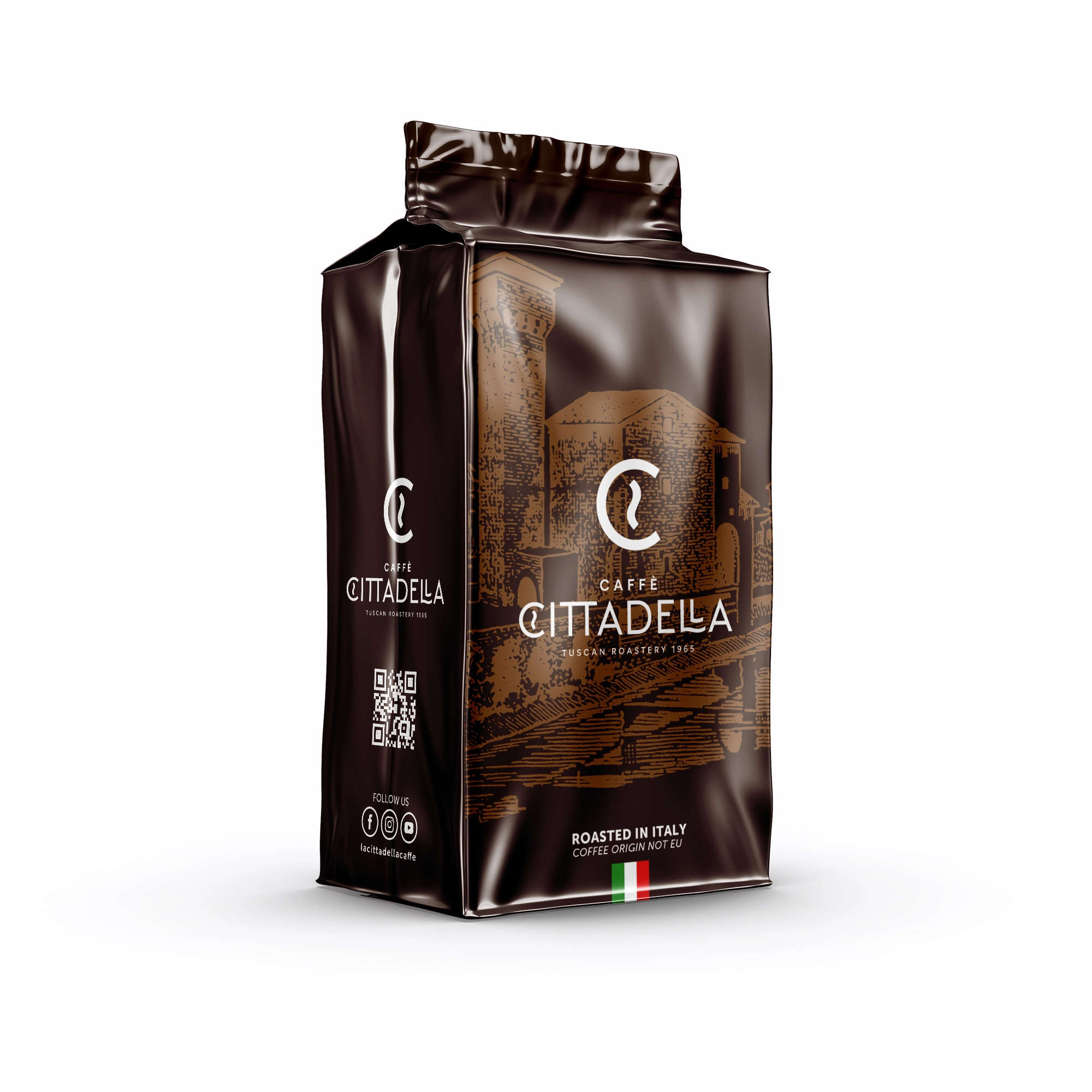 Miscela di caffè macinato Cittadella - packaging marrone