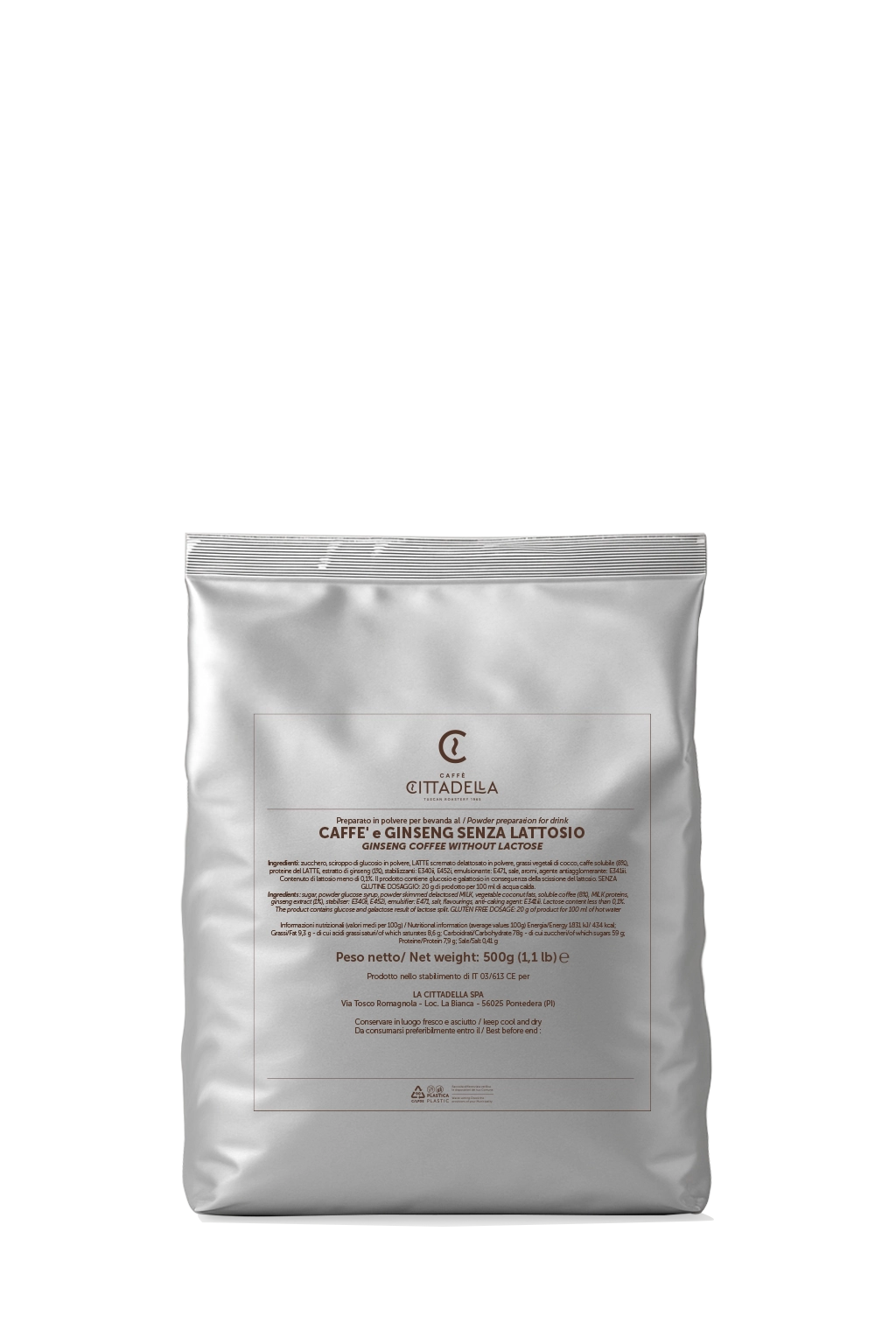 Prodotti Solubili Caffè & Ginseng CITTADELLA senza lattosio